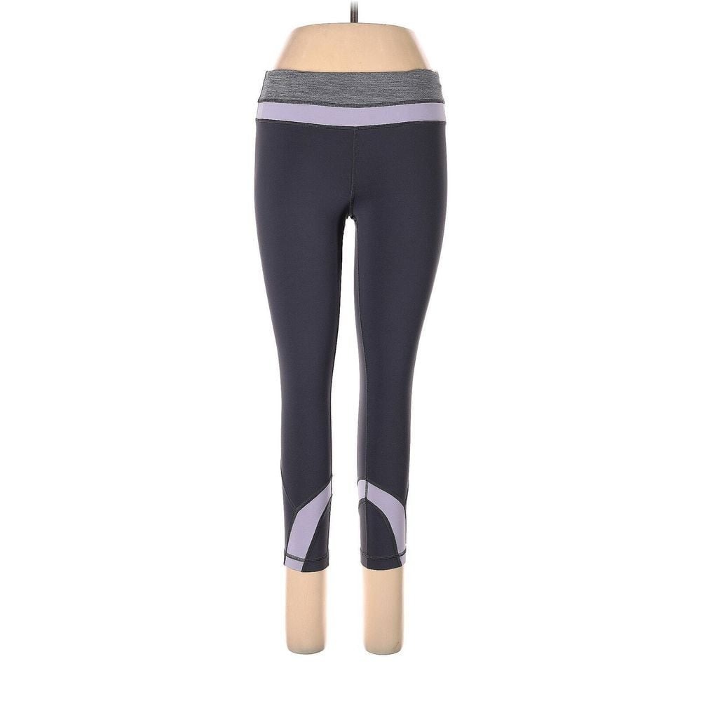 Lululemon Athletica Run Inspire Crop Leggings Yoga Performance Purple Women SZ 6